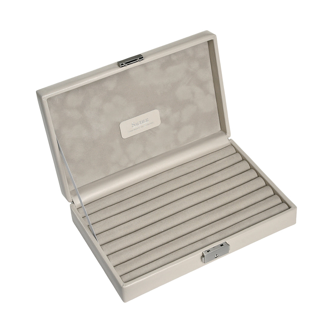 Ring case elegance / sand (full cowhide)