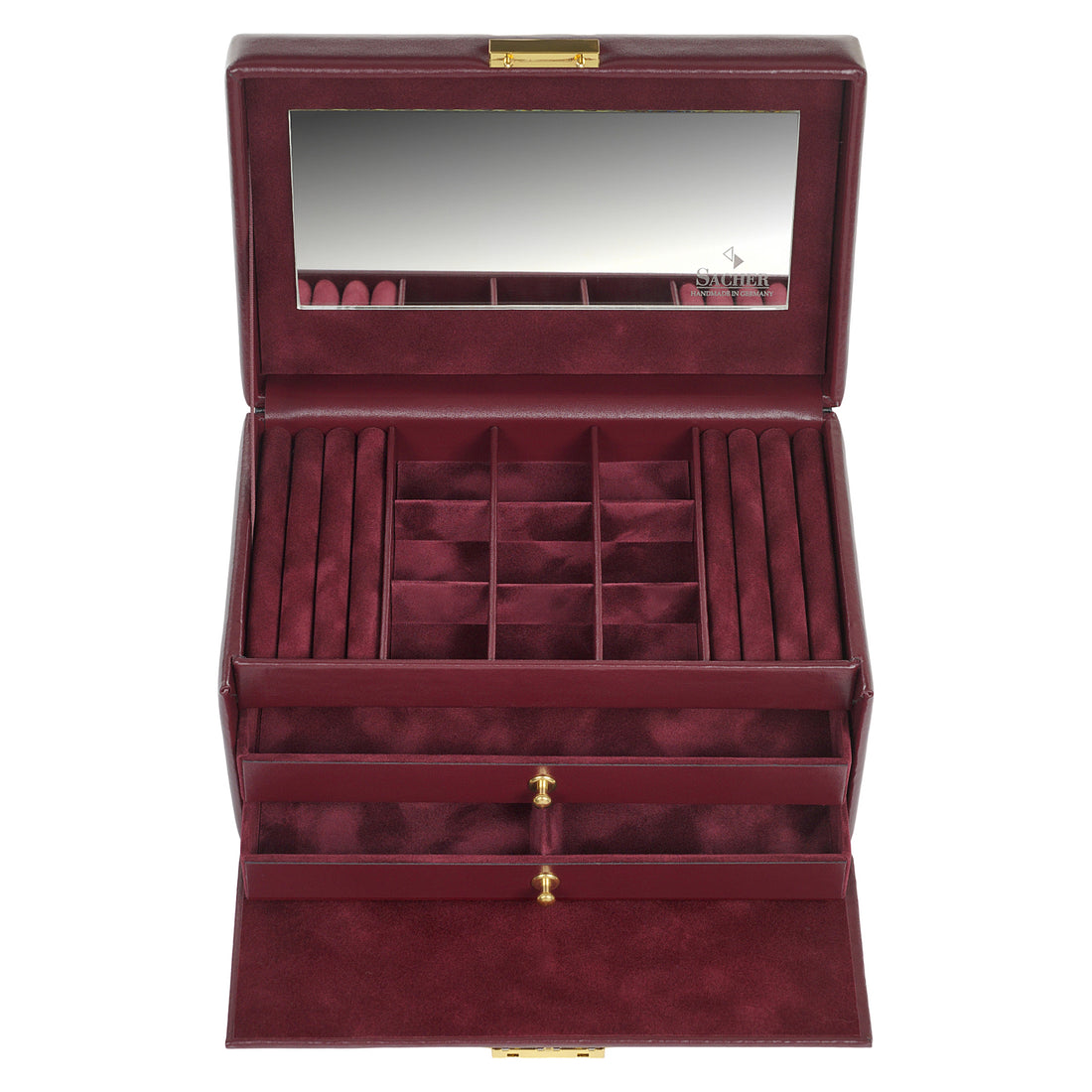 Smyckeskrin Elly acuro / bordeaux (läder)