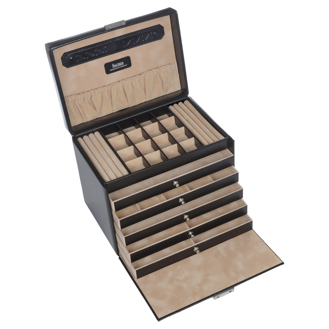 Jewellery box Nina new classic / black (leather)