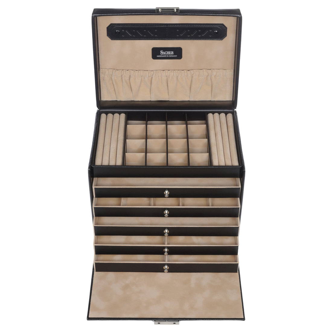 Jewellery box Nina new classic / black (leather)