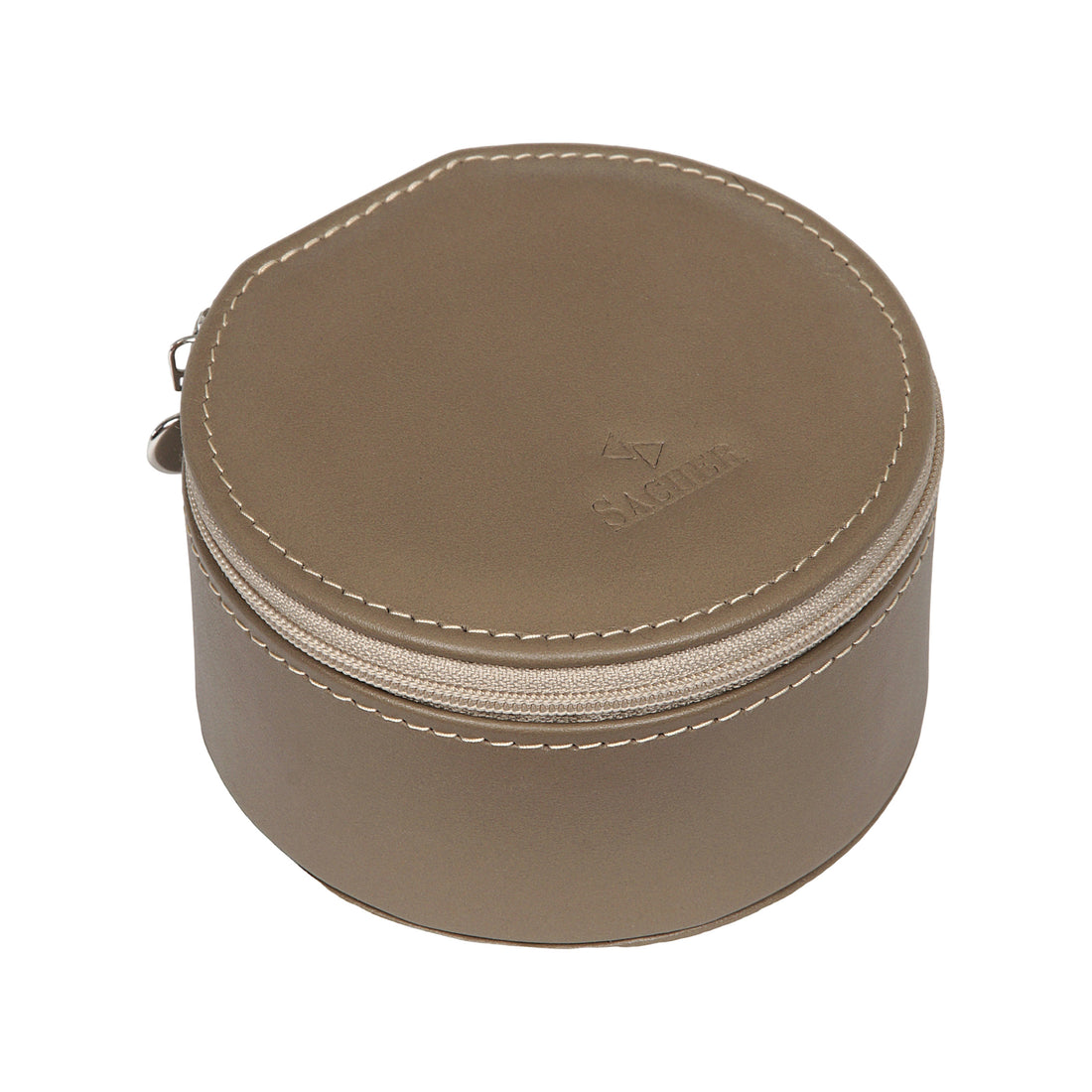 Jewellery box Betsy nature / taupe (leather)