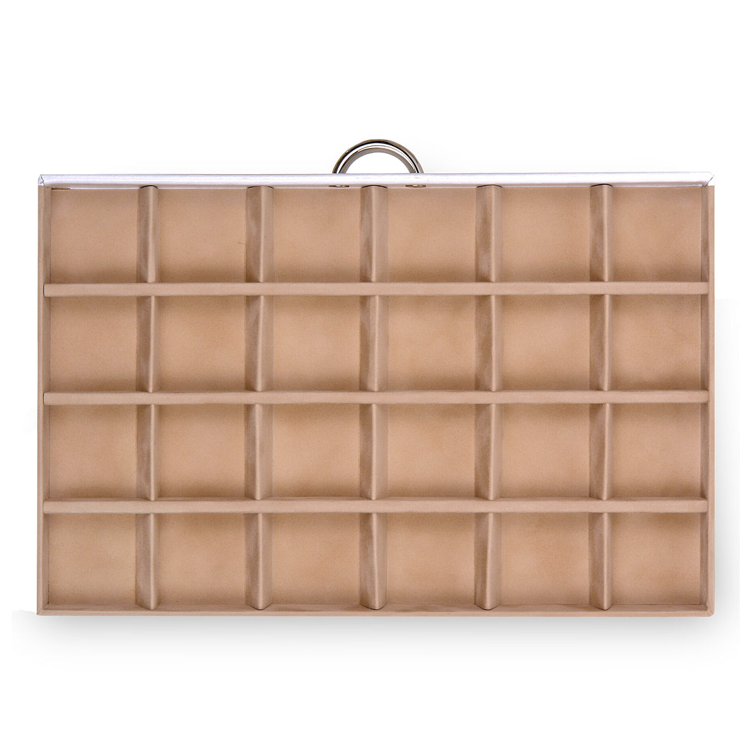 Jewellery case for rings Victoria vario / white (leather)
