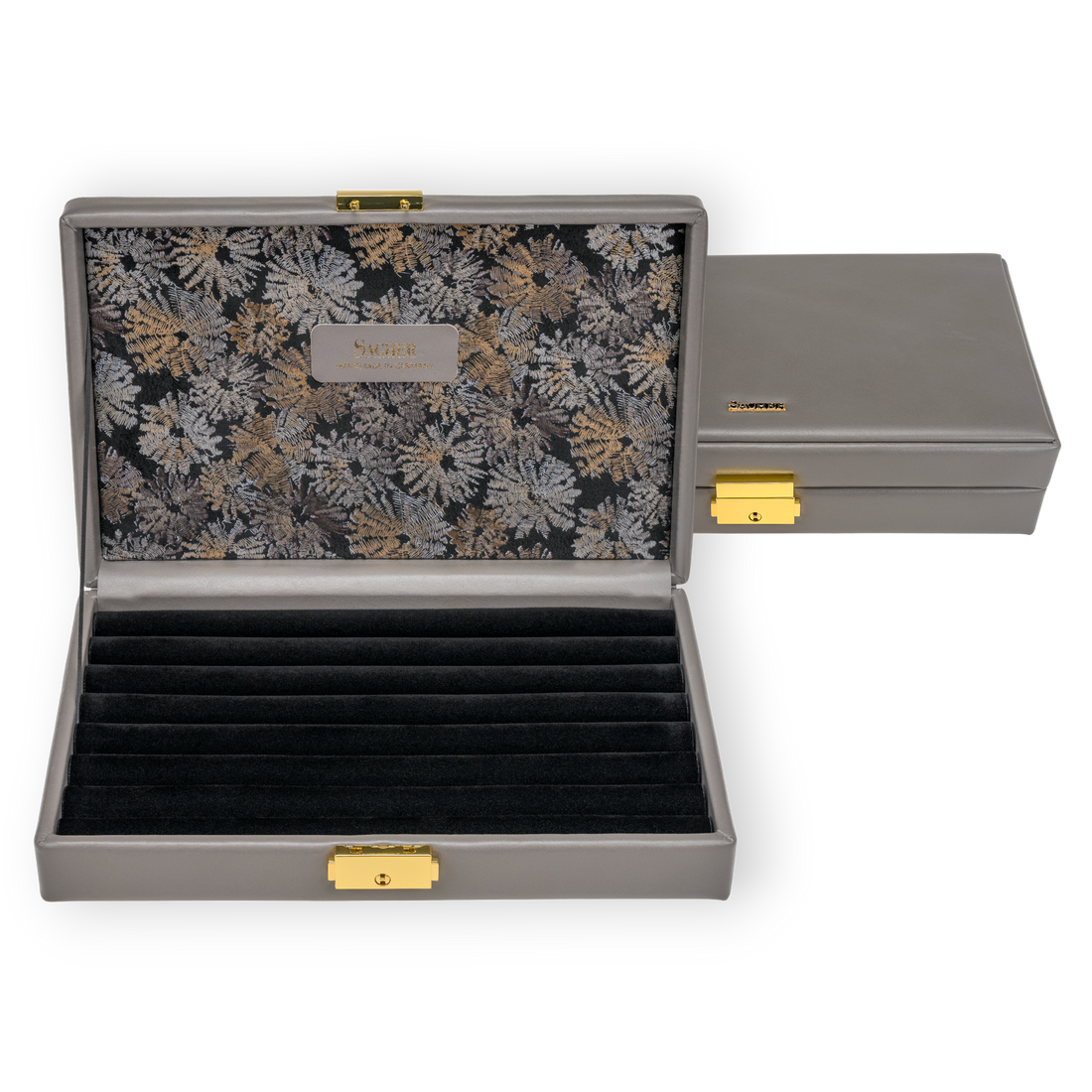 Ring case fleur venice / gray (leather)