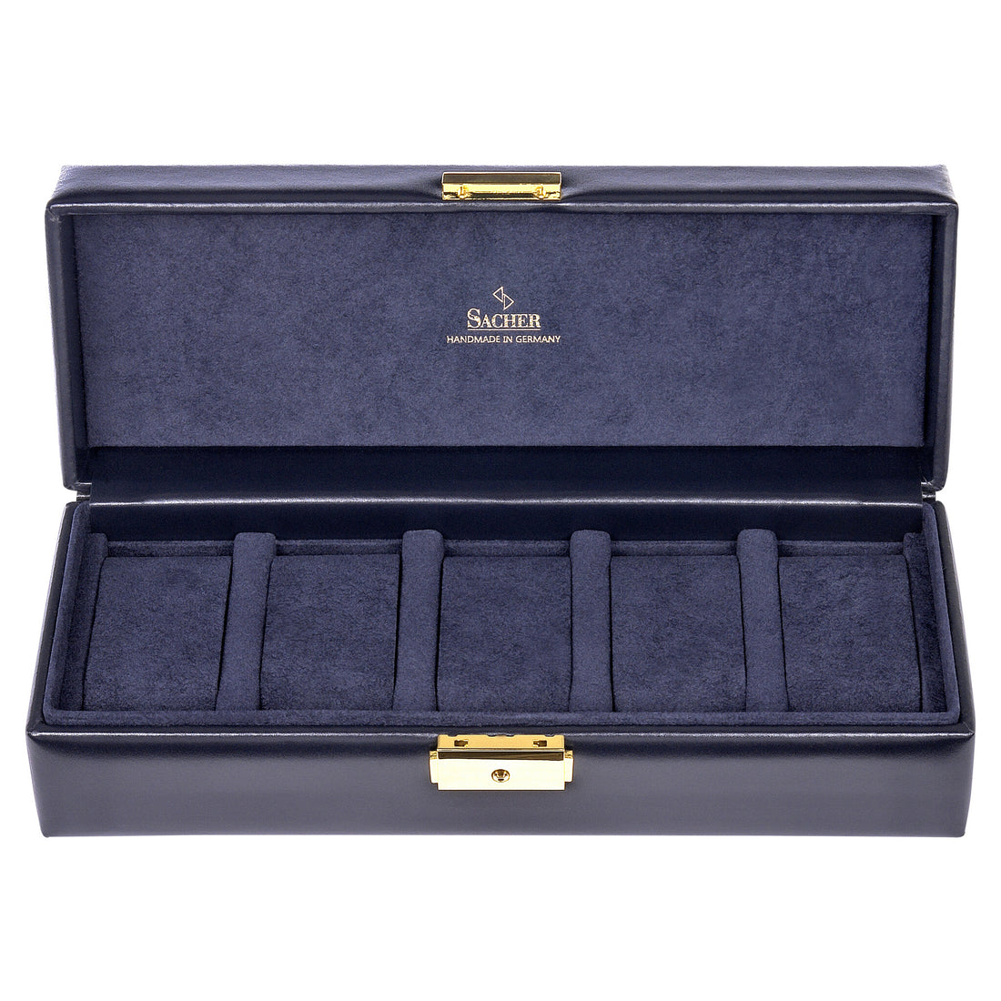 Klockfodral för 5 klockor acuro / navy (läder)