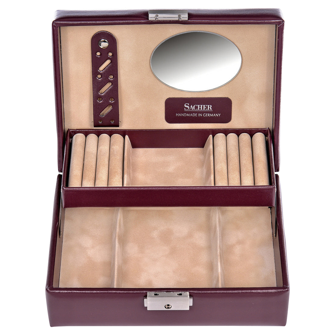 Smyckeskrin Britta new classic / bordeaux (läder)
