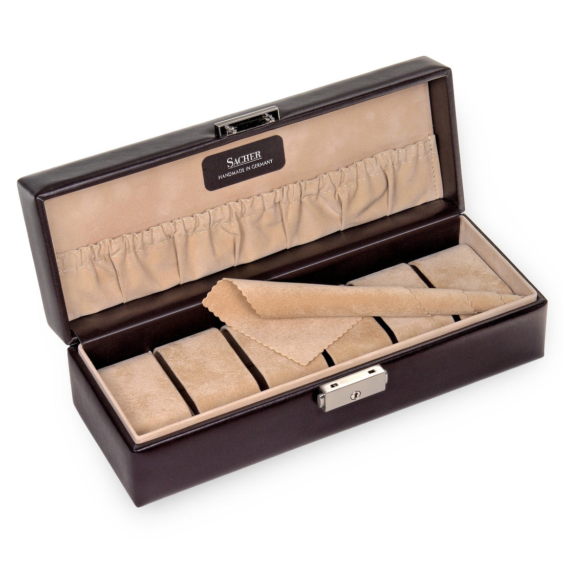 Watch case for 6 watches new classic / mocca