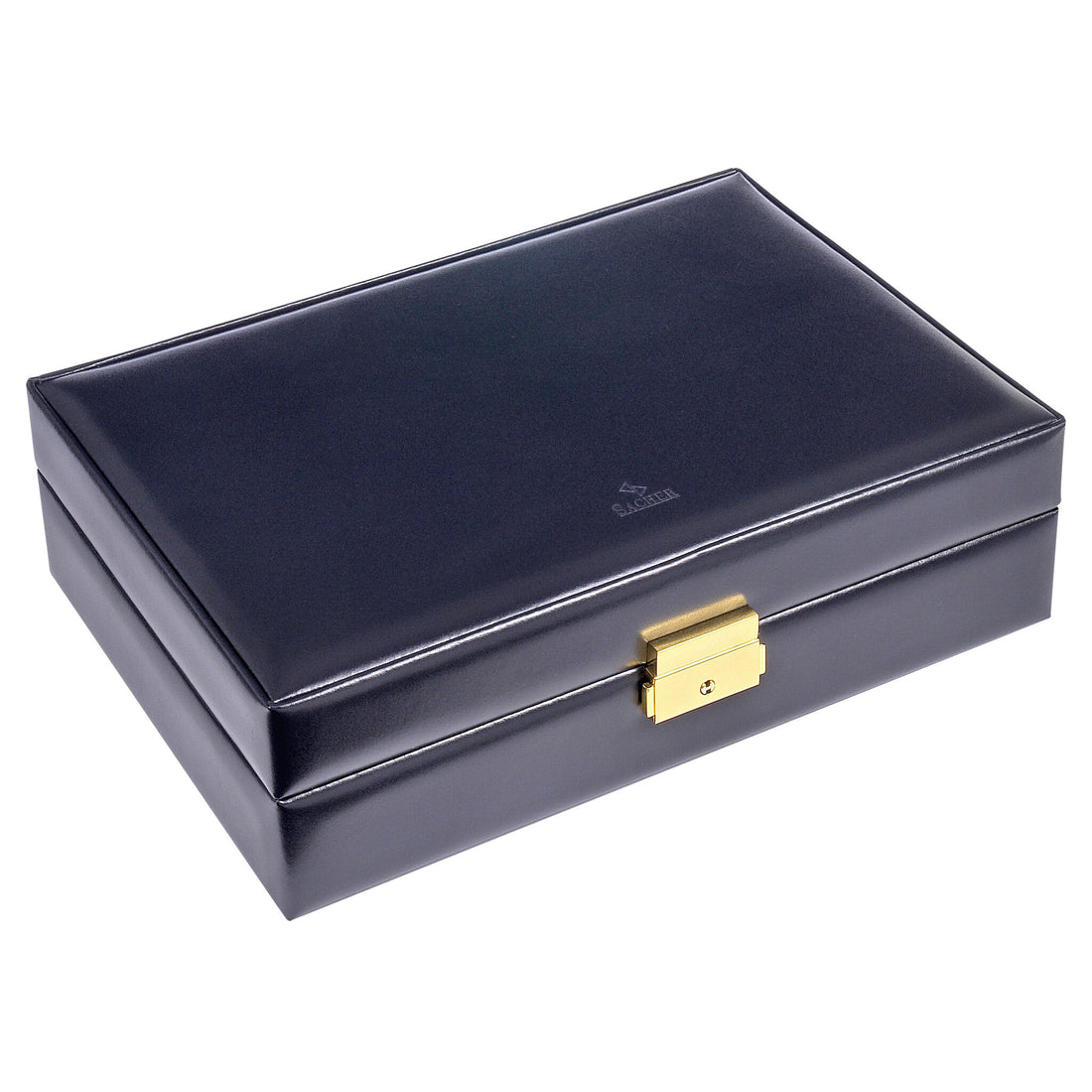 Klockfodral för 10 klockor acuro / navy (läder)