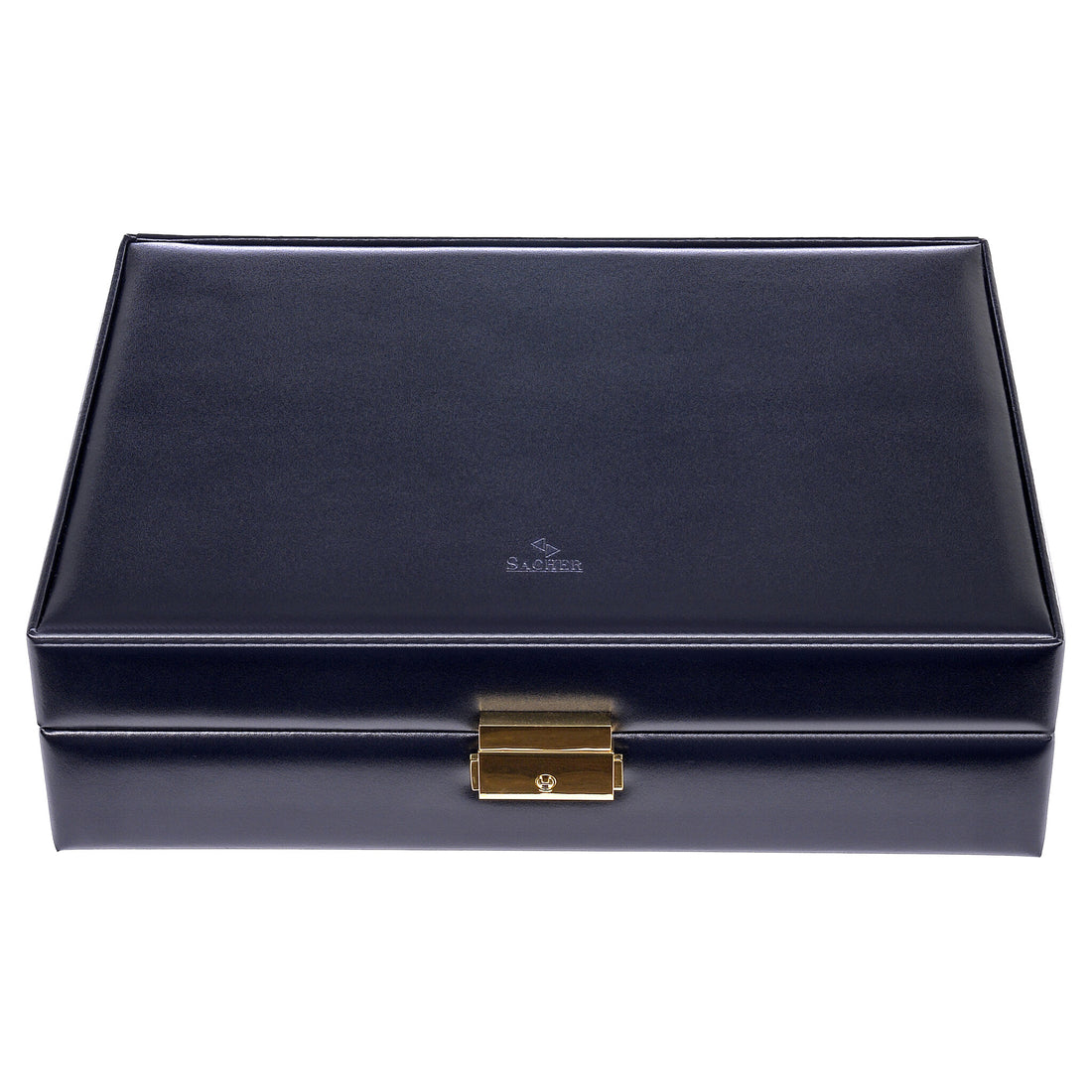 Klockfodral för 10 klockor acuro / navy (läder)