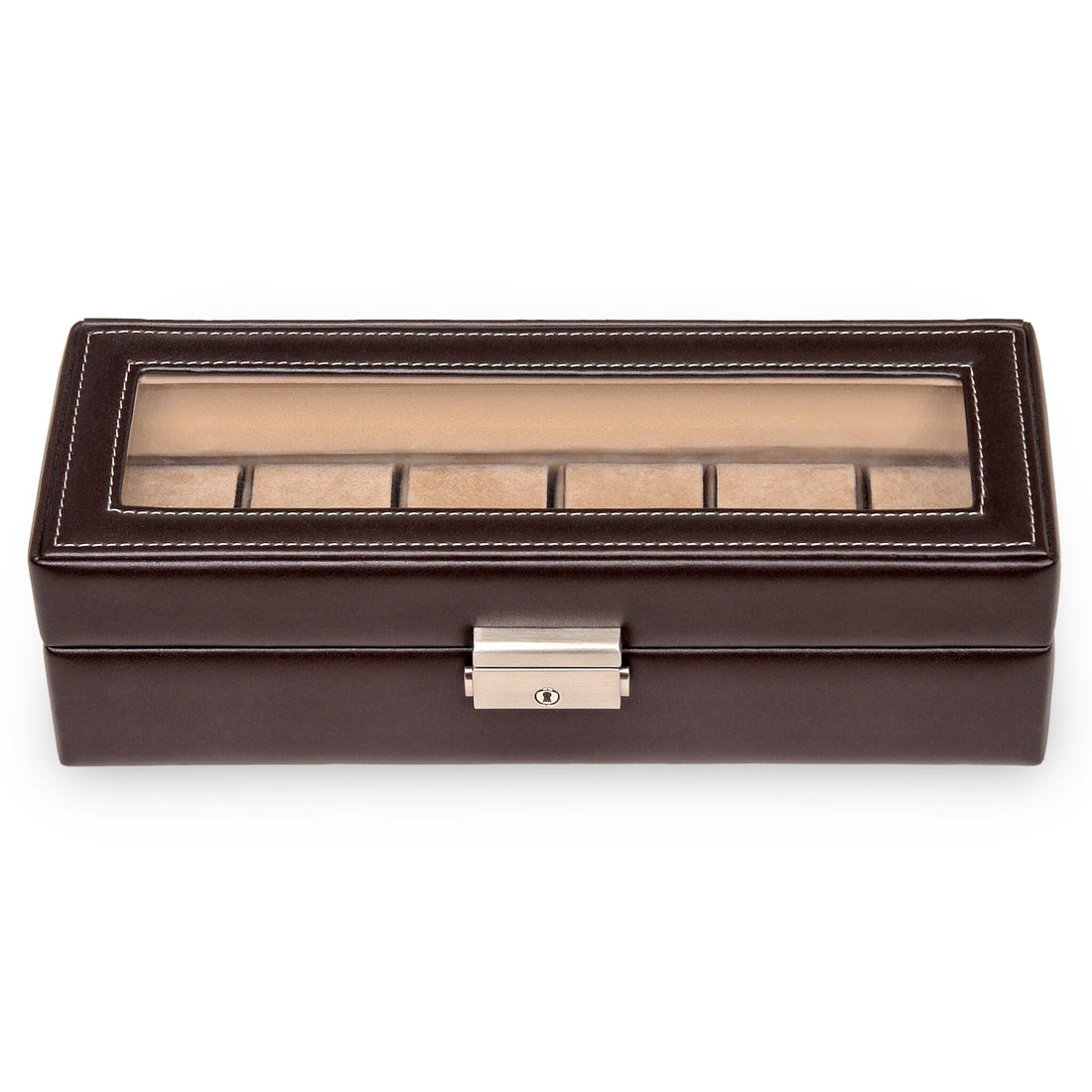 Watch case for 6 watches new classic / mocca