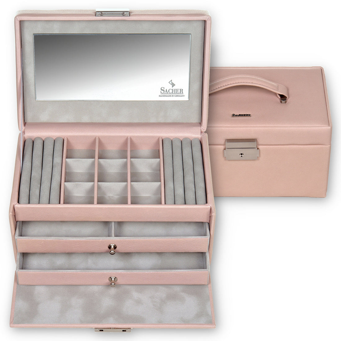 Smyckeskrin Elly pastello / rosé (läder)