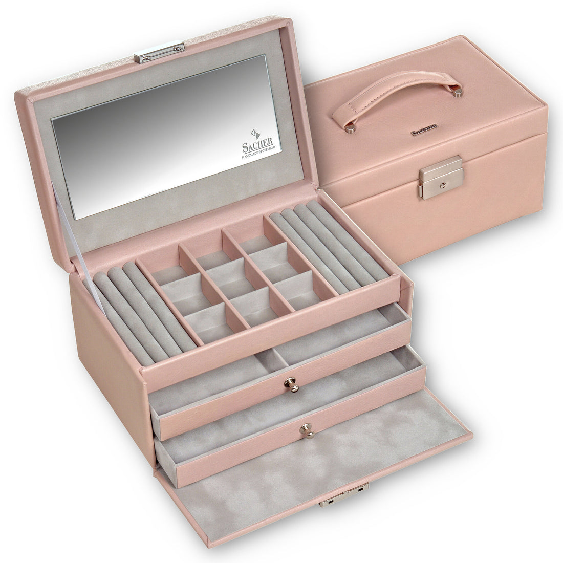 Smyckeskrin Elly pastello / rosé (läder)