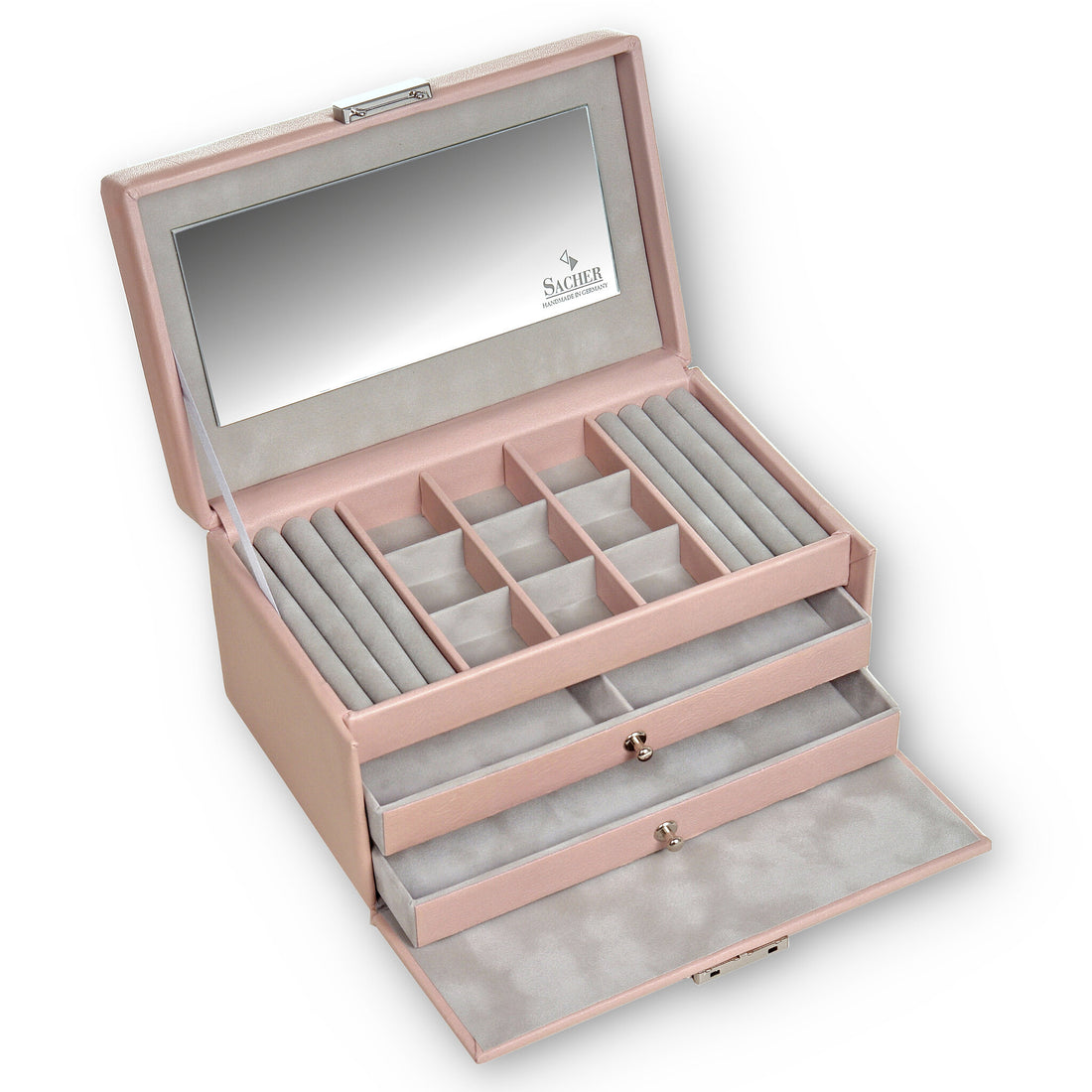 Smyckeskrin Elly pastello / rosé (läder)