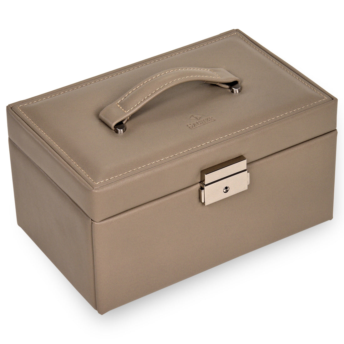 Smyckeskrin Elly natur / taupe (läder)