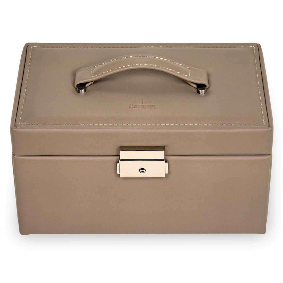 Smyckeskrin Elly natur / taupe (läder)