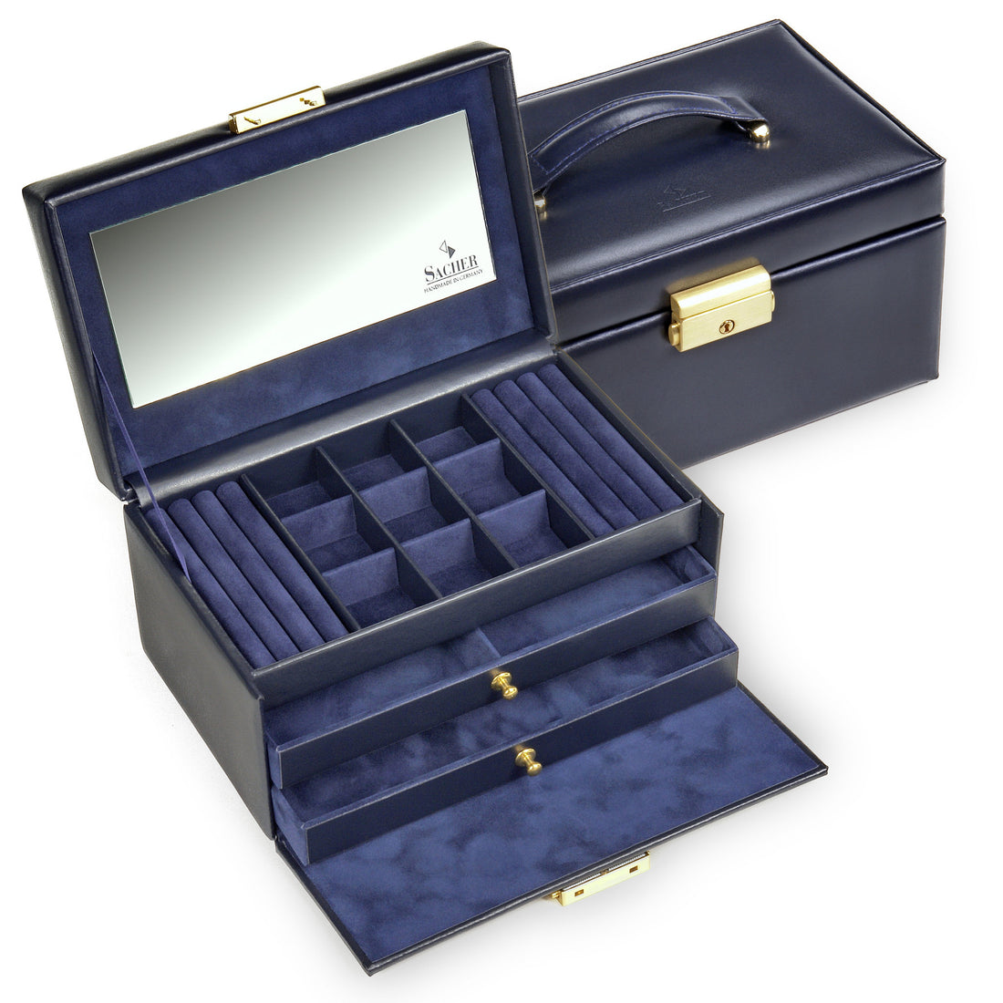 Smyckeskrin Elly acuro / navy (läder)