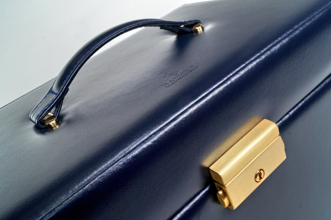 Smyckeskrin Elly acuro / navy (läder)