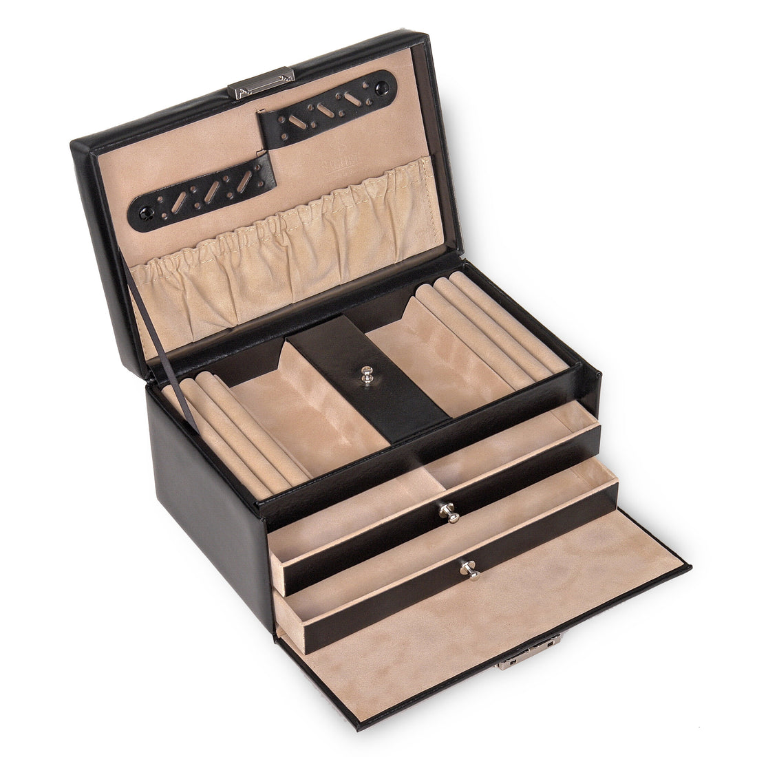 Jewellery box Eva new classic / black (leather)