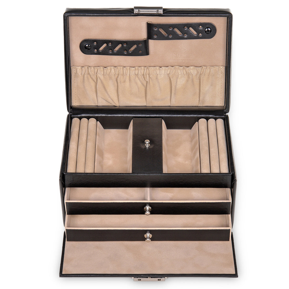Jewellery box Eva new classic / black (leather)