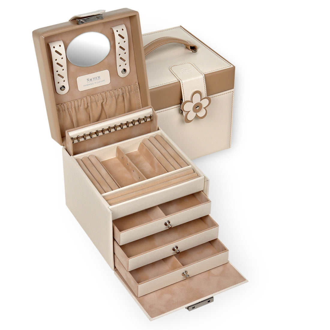 Smyckeskrin Erika bella fiore / grädde