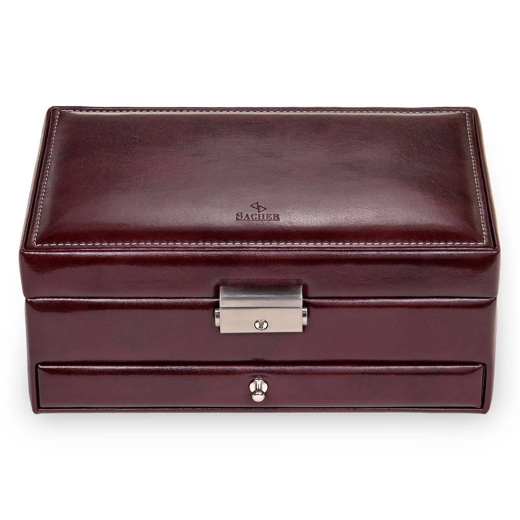 Smyckeskrin Helen florage / bordeaux