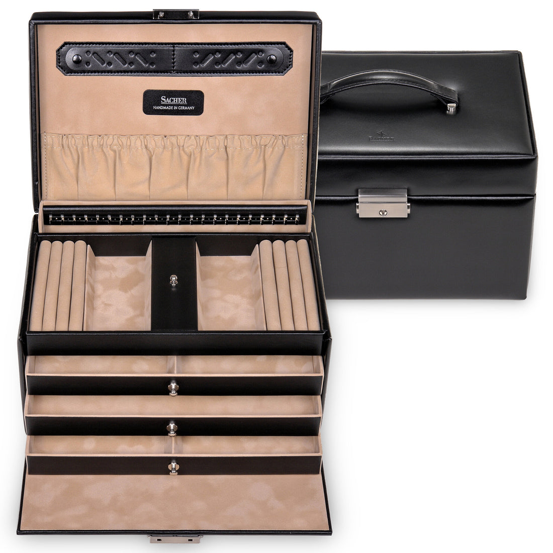Jewellery box Julia new classic / black (leather)