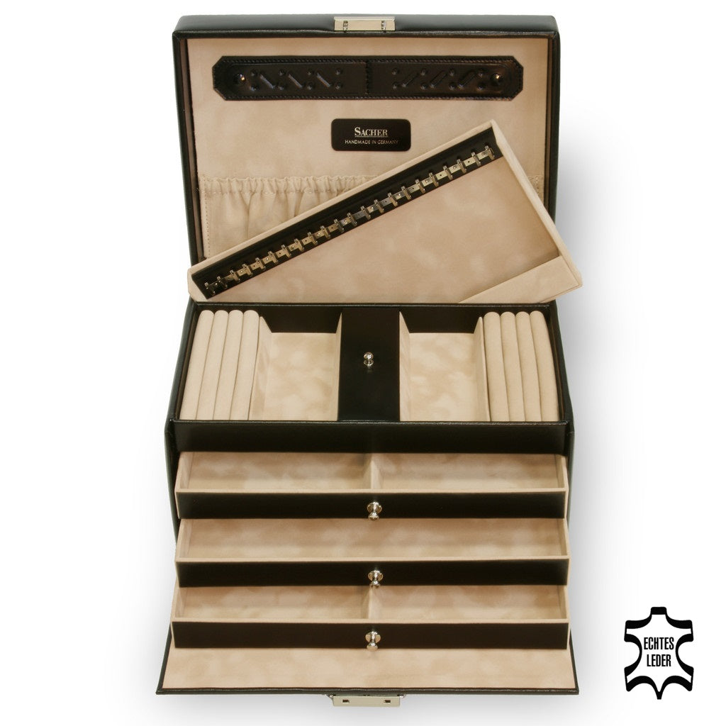 Jewellery box Julia new classic / black (leather)
