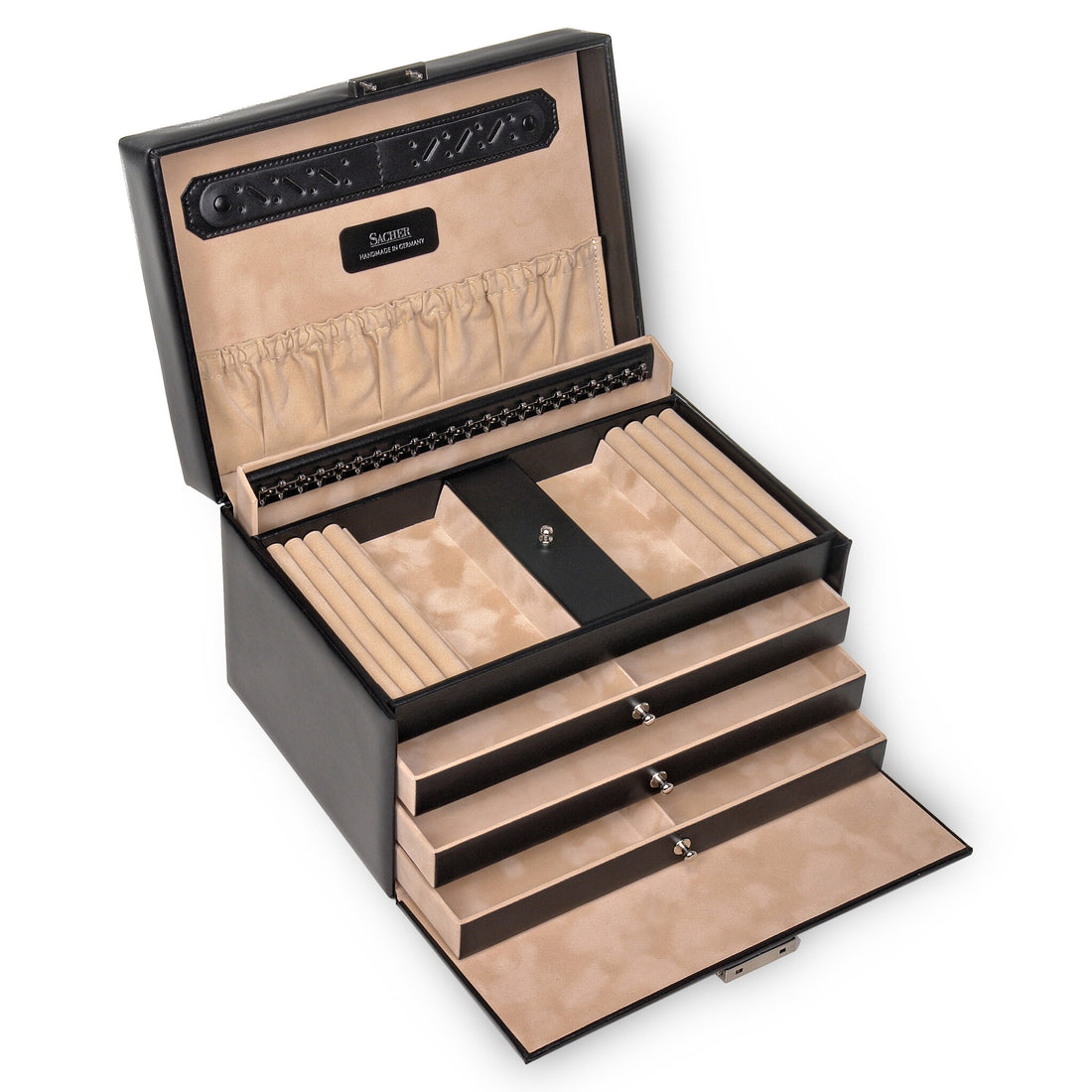 Jewellery box Julia new classic / black (leather)