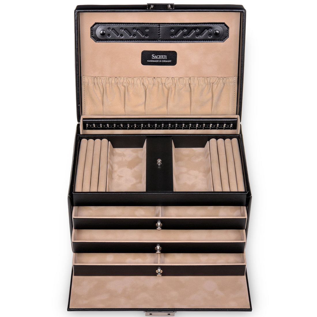 Jewellery box Julia new classic / black (leather)