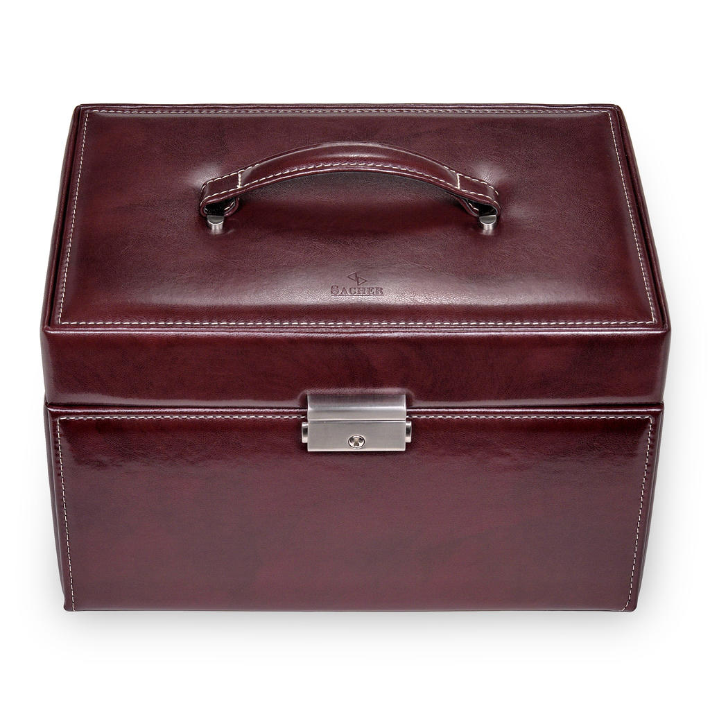 Jewellery box Jasmin florage / bordeaux