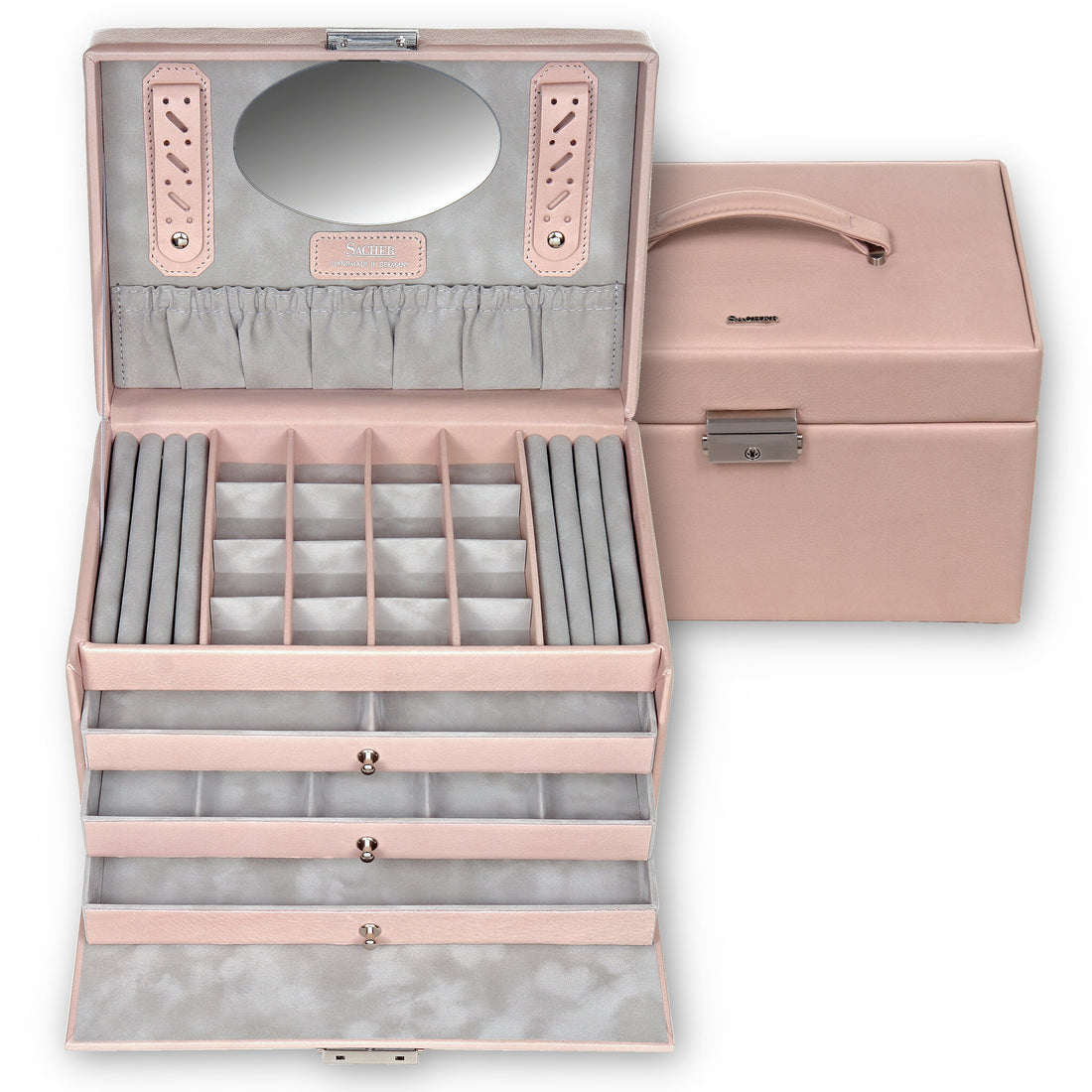 Smyckeskrin Lena pastello / rosé (läder)