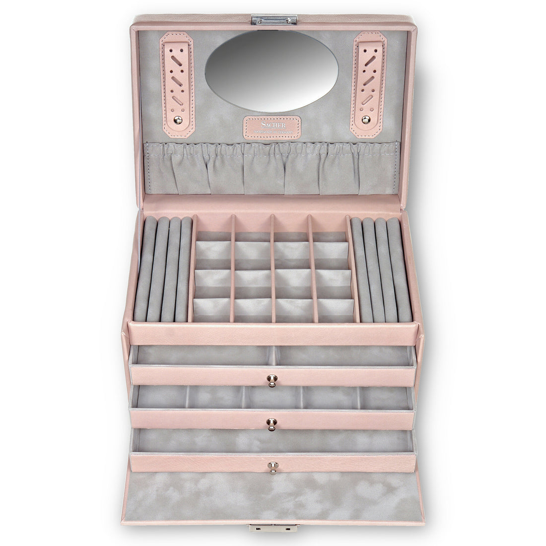 Smyckeskrin Lena pastello / rosé (läder)