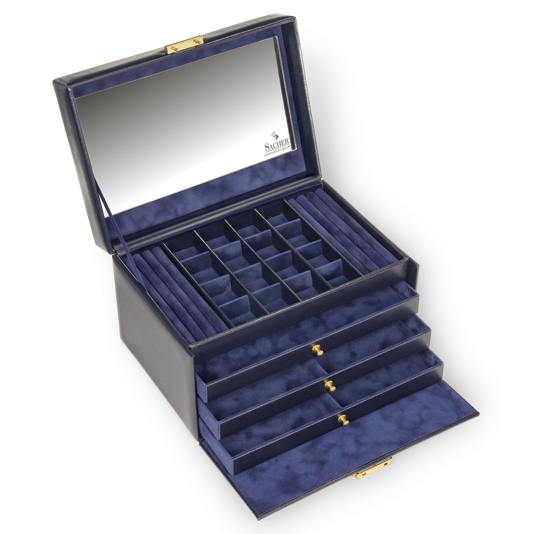 Smyckeskrin Lena acuro / navy (läder)