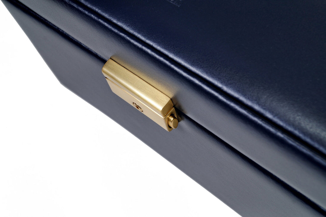 Smyckeskrin Lena acuro / navy (läder)
