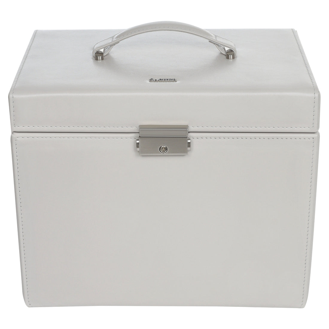 Nina elegance jewellery box / sand (full cowhide)