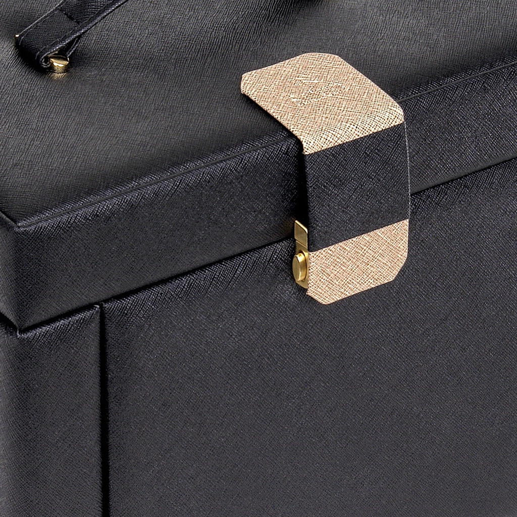Jewellery box Marta saffiano / black