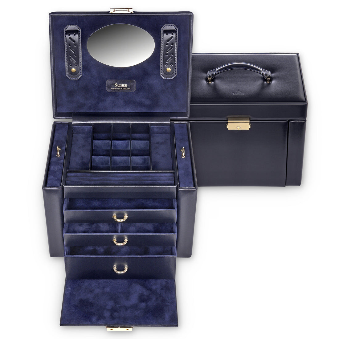 Marta smyckeskrin acuro / navy (läder)