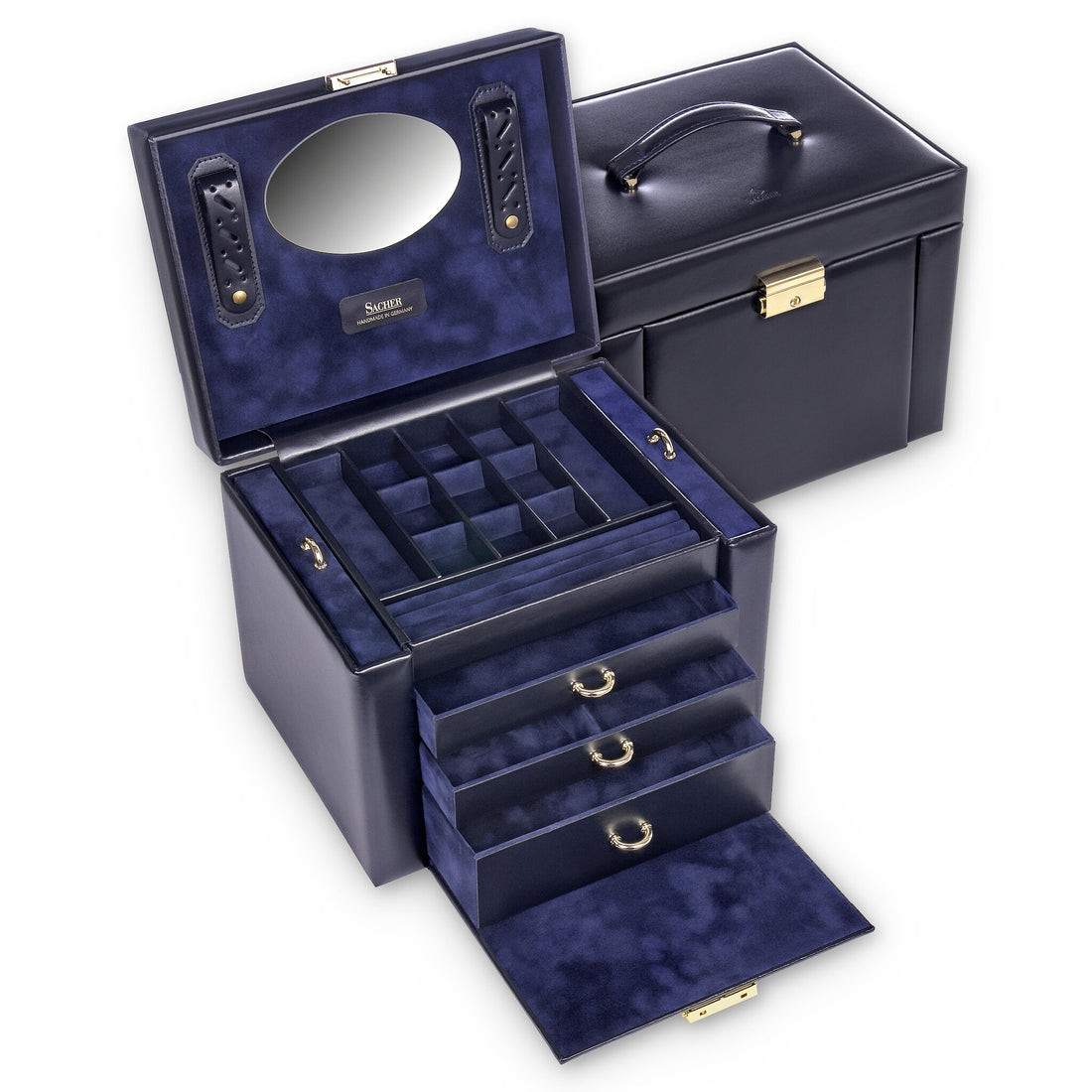 Marta smyckeskrin acuro / navy (läder)