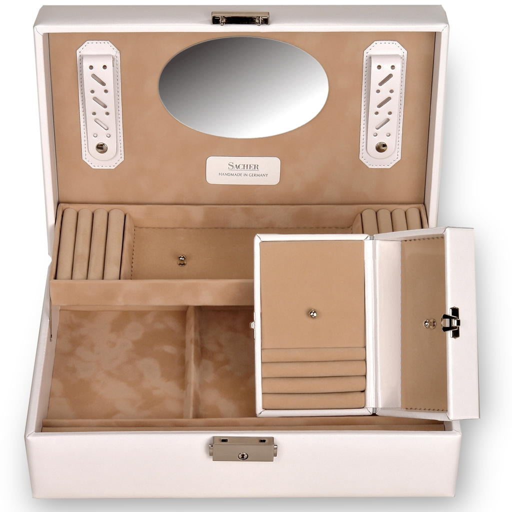 Top module with travel case VARIO vario / white (leather)