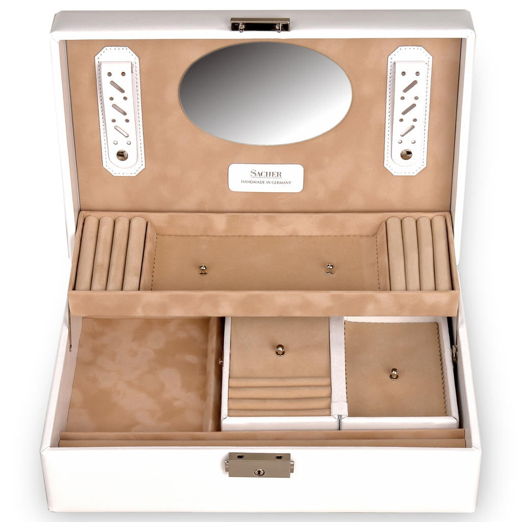 Top module with travel case VARIO vario / white (leather)
