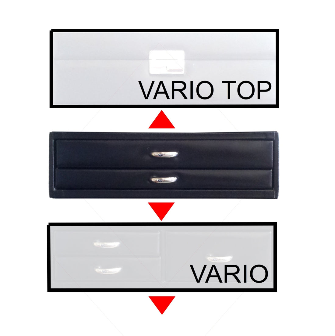 Standardmodul VARIO vario / svart (läder)
