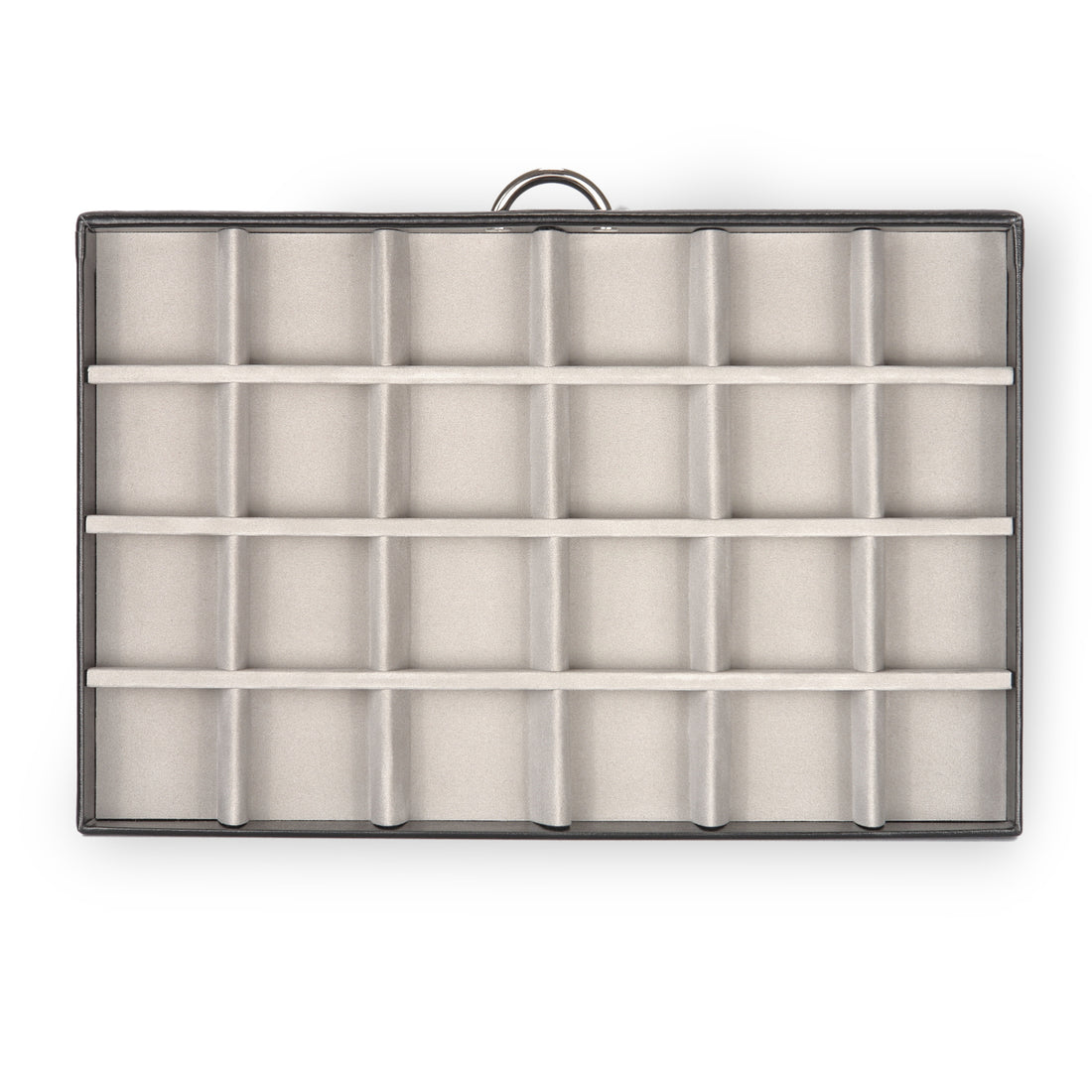 Jewellery case for rings Victoria vario / black (leather)