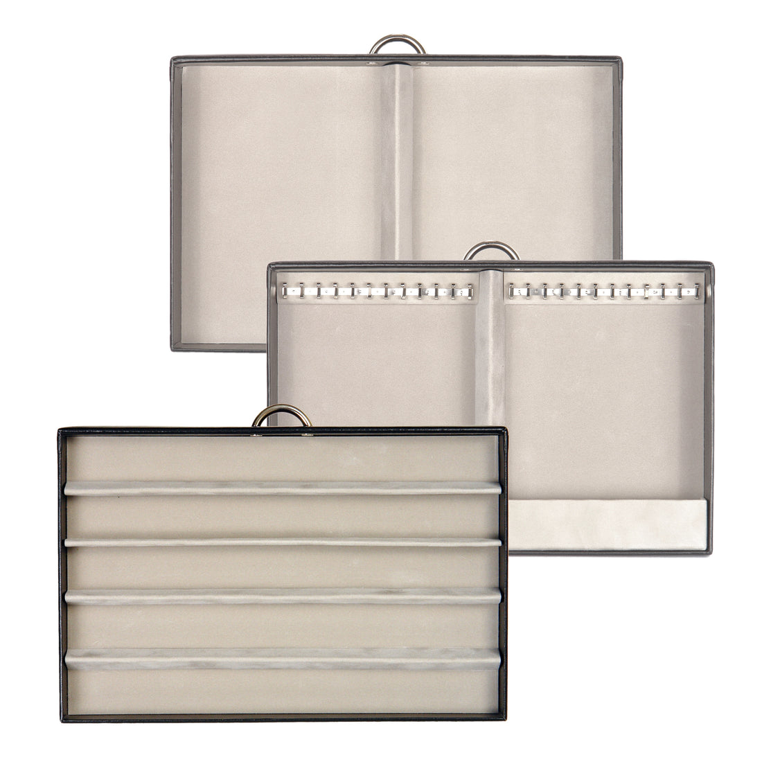 Jewellery case for necklaces Victoria vario / black (leather)