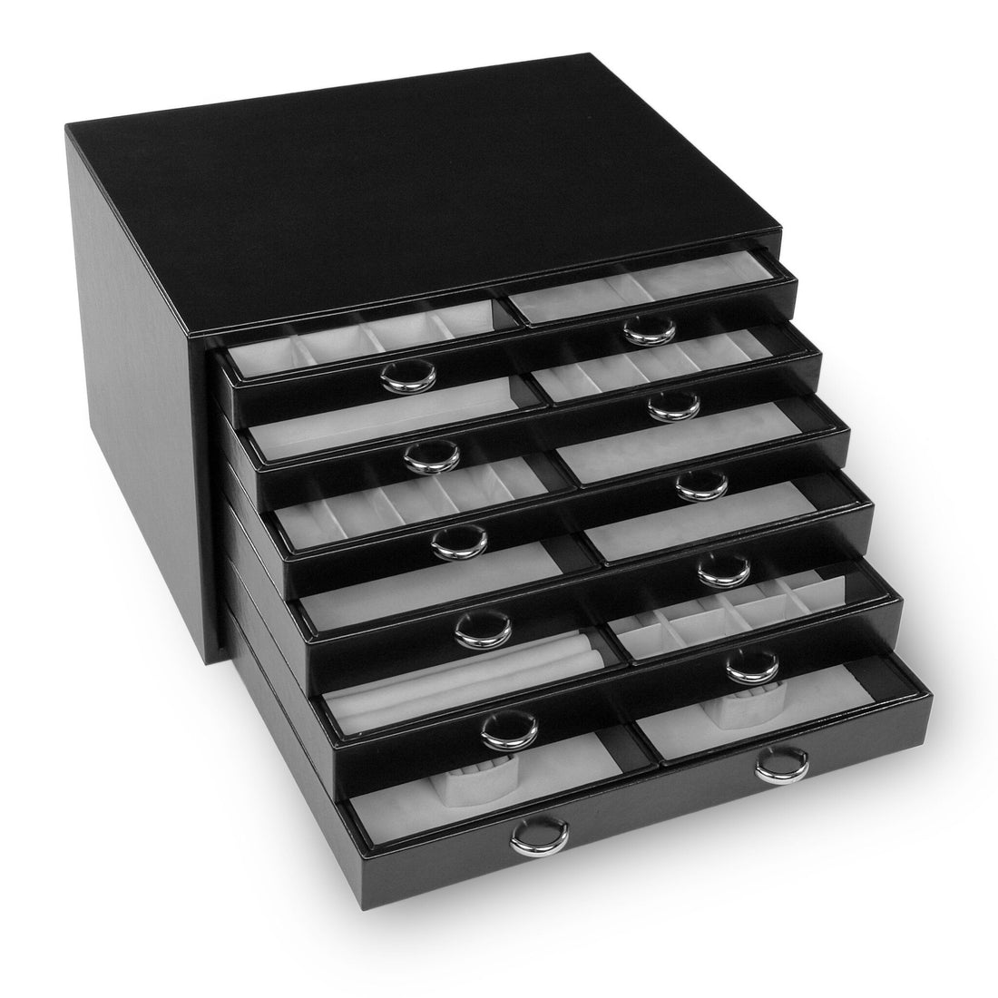 Jewellery chest Grand VARIO vario / black (leather)